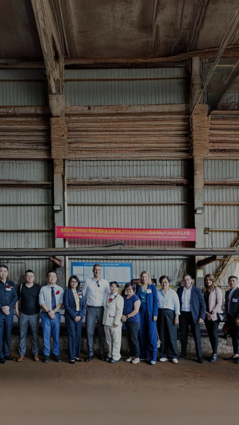 Carlotta Cosulich Steel Cutting Ceremony