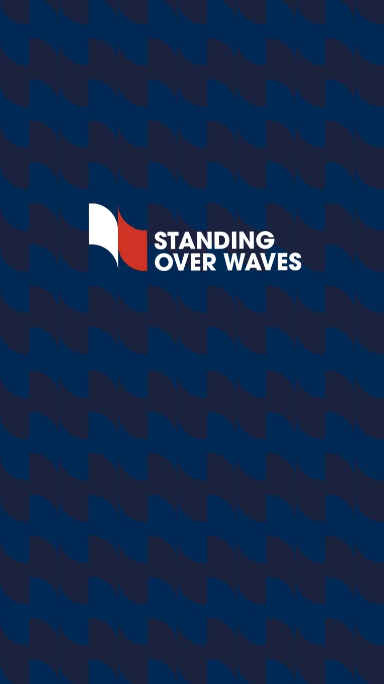 Standing over waves